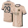 Maglia ufficiale Paris Saint Germain Bradley Barcola 29 4th Jordan 2023-24 per Uomo